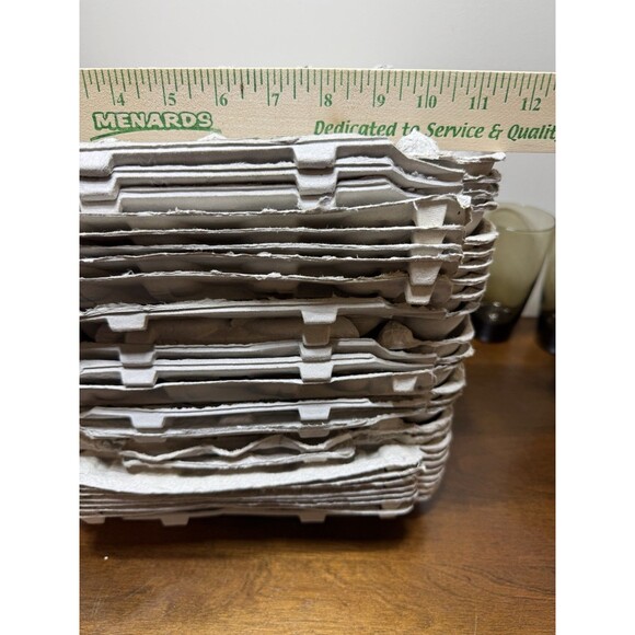 Lot of 25 Cardboard Paper Egg Cartons 18 Count Large Size Craft Seed Starting - Picture 4 of 5